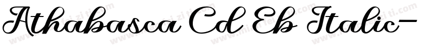 Athabasca Cd Eb Italic字体转换